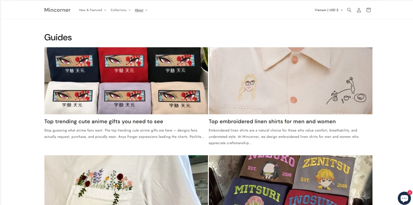 Dự án SEO Website Mincorner chọn Brix Creative làm đối tác đồng hành