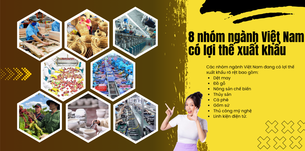 8 nhóm ngành Việt Nam có lợi thế xuất khẩu