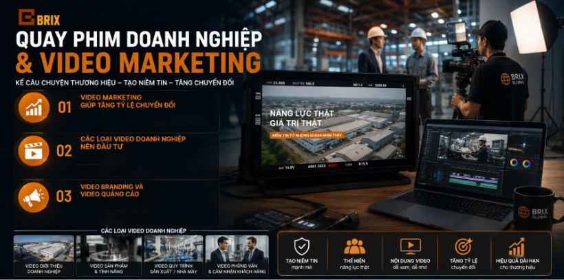 Dịch vụ quay phim doanh nghiệp của Brix Global