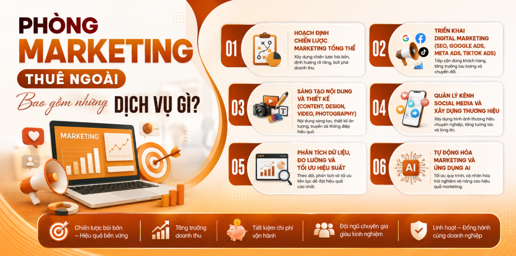 Dịch vụ của phòng marketing thuê ngoài