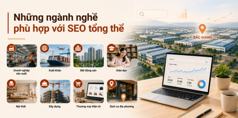 Những ngành nghề phù hợp với SEO tổng thể