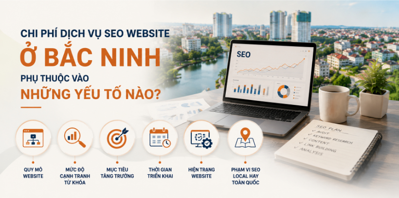 Chi phí dịch vụ SEO website ở Bắc Ninh phụ thuộc vào những yếu tố nào?
