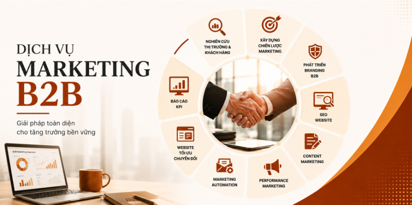 Dịch vụ Marketing B2B bao gồm những hạng mục nào
