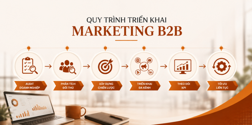 Quy trình triển khai dịch vụ Marketing B2B tại Brix Global
