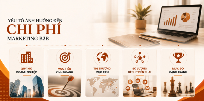 Chi phí dịch vụ Marketing B2B phụ thuộc vào những yếu tố nào


