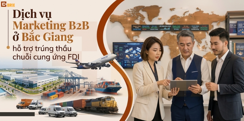 Dịch vụ Marketing B2B ở Bắc Giang hỗ trợ trúng thầu chuỗi cung ứng FDI
