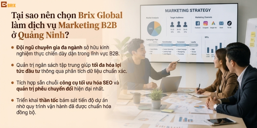 Lý do nên chọn Brix Global làm dịch vụ Marketing B2B ở Quảng Ninh