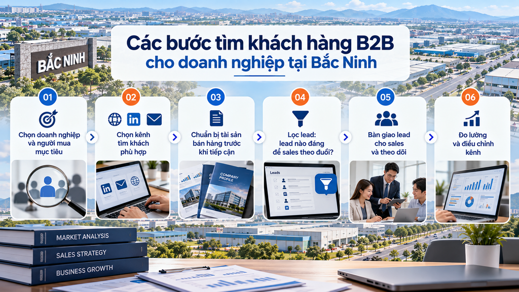 Các bước tìm khách hàng B2B cho doanh nghiệp tại Bắc Ninh