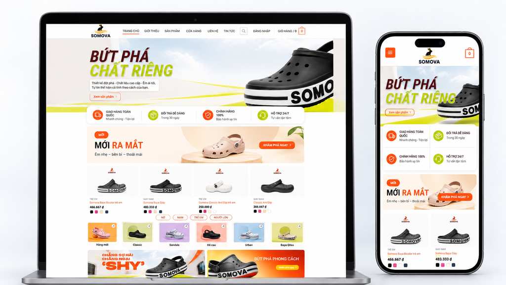 Dự án thiết kế website SOMOVA